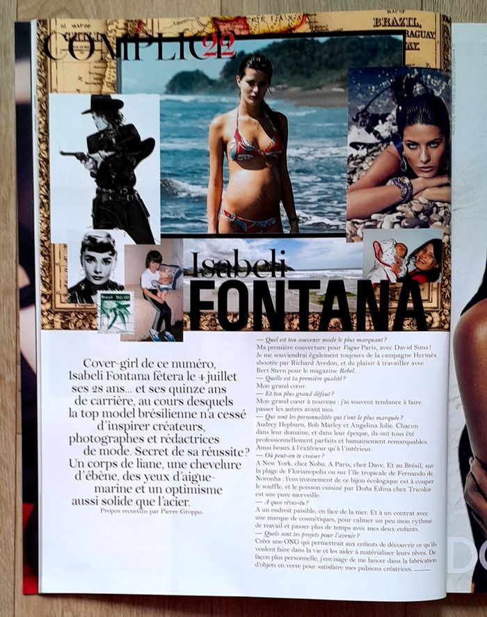 Magazine Vogue n°918 juin juillet 2011 spécial escale en Grèce Isabeli Fontana - photo numéro 8