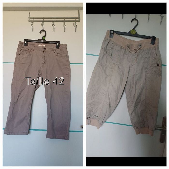 Lot 2 pantacourts femme