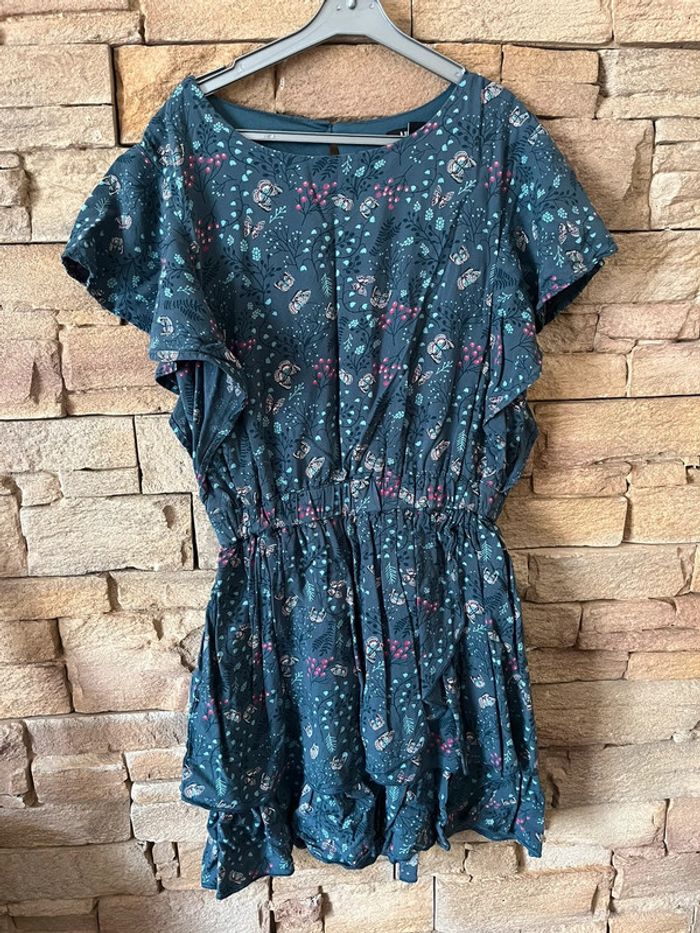 Robe doublée avec élastique à la ceinture 10 ans