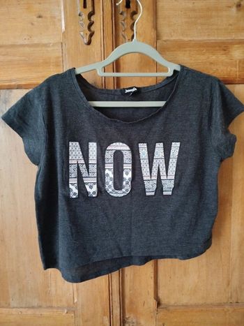 Tee shirt femme court Jennyfer taille S