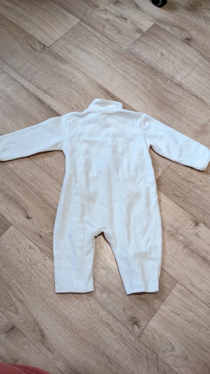 Pyjama Blanc Polaire Kimbaloo 12 Mois - photo numéro 6