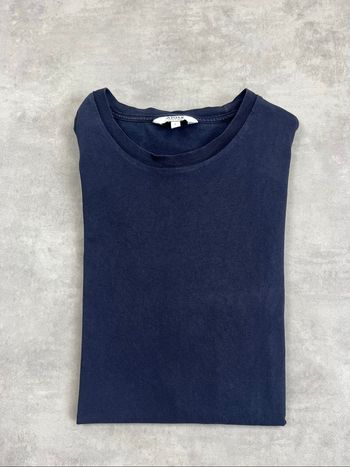 T-shirt Aigle uni bleu à col rond