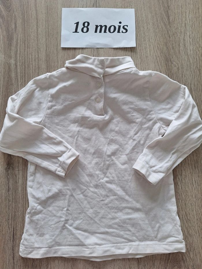 T shirt à col roulé tape a l'œil 18 mois - photo numéro 4