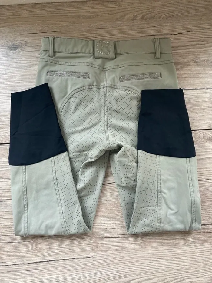 Pantalon d’équitation Harcour – Taille 32 – Vert Clair Full Grip - photo numéro 3