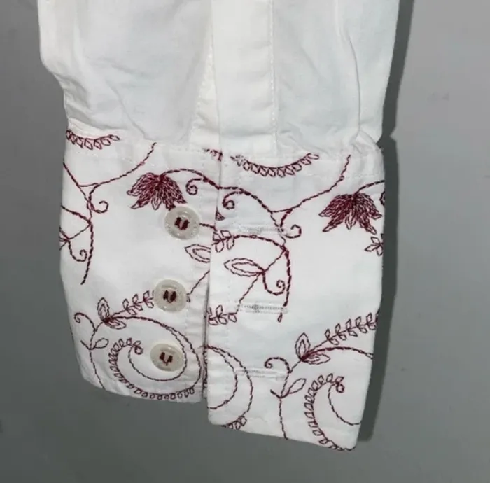 Joli chemise Oxbow cintré brodé taille S - photo numéro 5