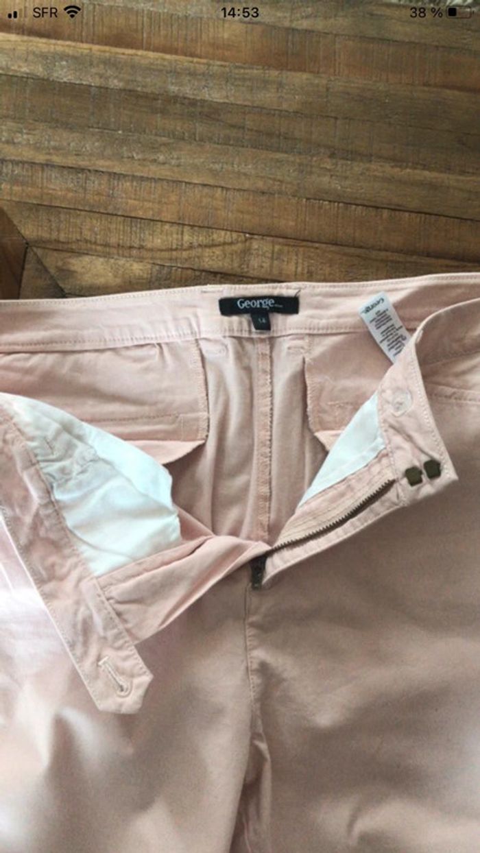 Pantalon rose pale Georges - photo numéro 2