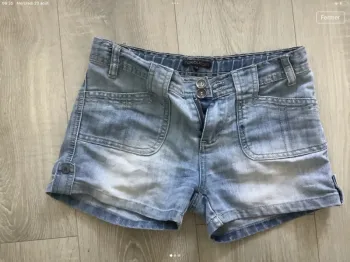 Short délavé rosebud 14 ans
