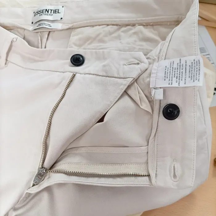 Pantalon beige Essentiel Antwerp - Taille 34 - Coupe droite élégante A589 - photo numéro 13