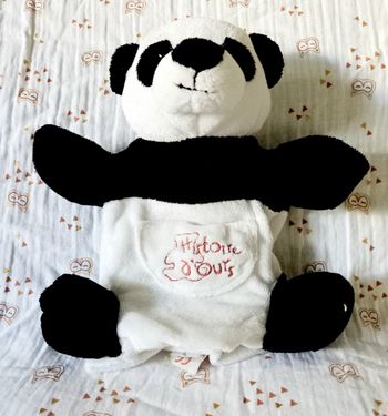 Doudou panda marionnette Histoire d'ours