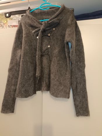 Gilet femme, Eliane et Lena, mohair majoritaire, taille 40