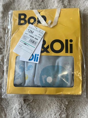Lot de 2 bodies bébé garçon 12 mois 100%cotton Boboli