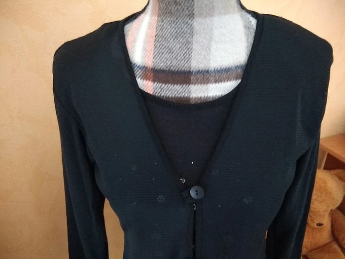 T-shirt manches longues avec liquette voile - photo numéro 5