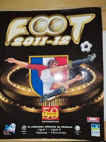 Album vide Panini Foot 2011 12 Football stickers Empty soccer
