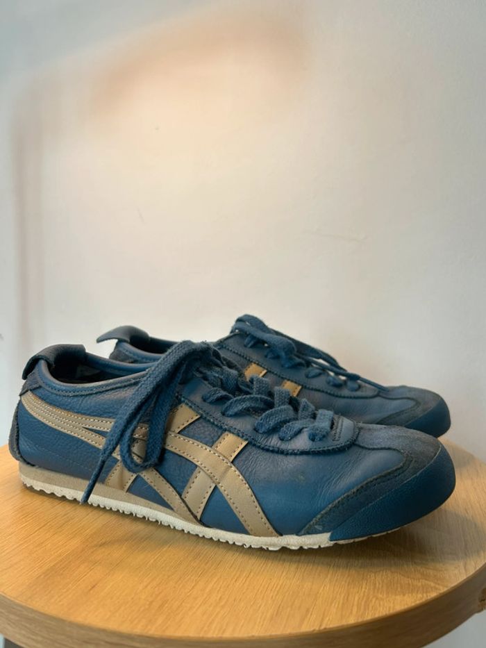 Onitsuka Tiger Mexico 66 – Bleu & Beige Vintage – Taille 36 - photo numéro 3