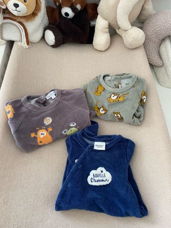 Lot 4 pyjamas velours