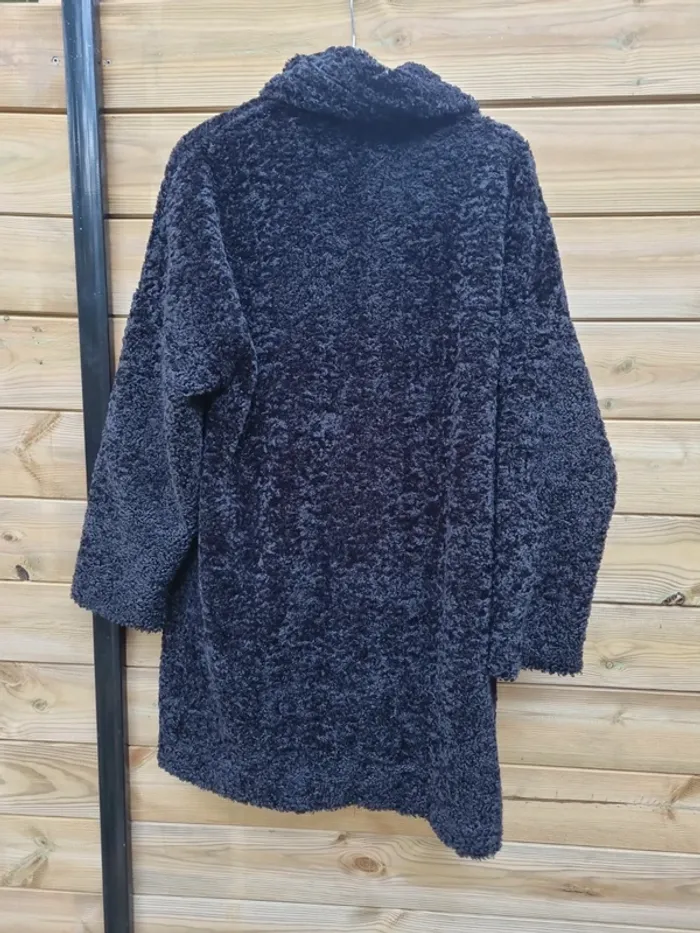 Manteau maille bouclette Zara taille M - photo numéro 4