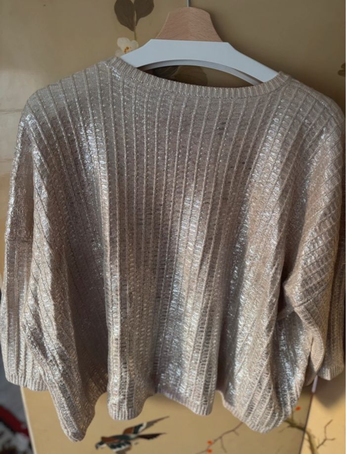 Pull tricot argenté Stefanel - photo numéro 8