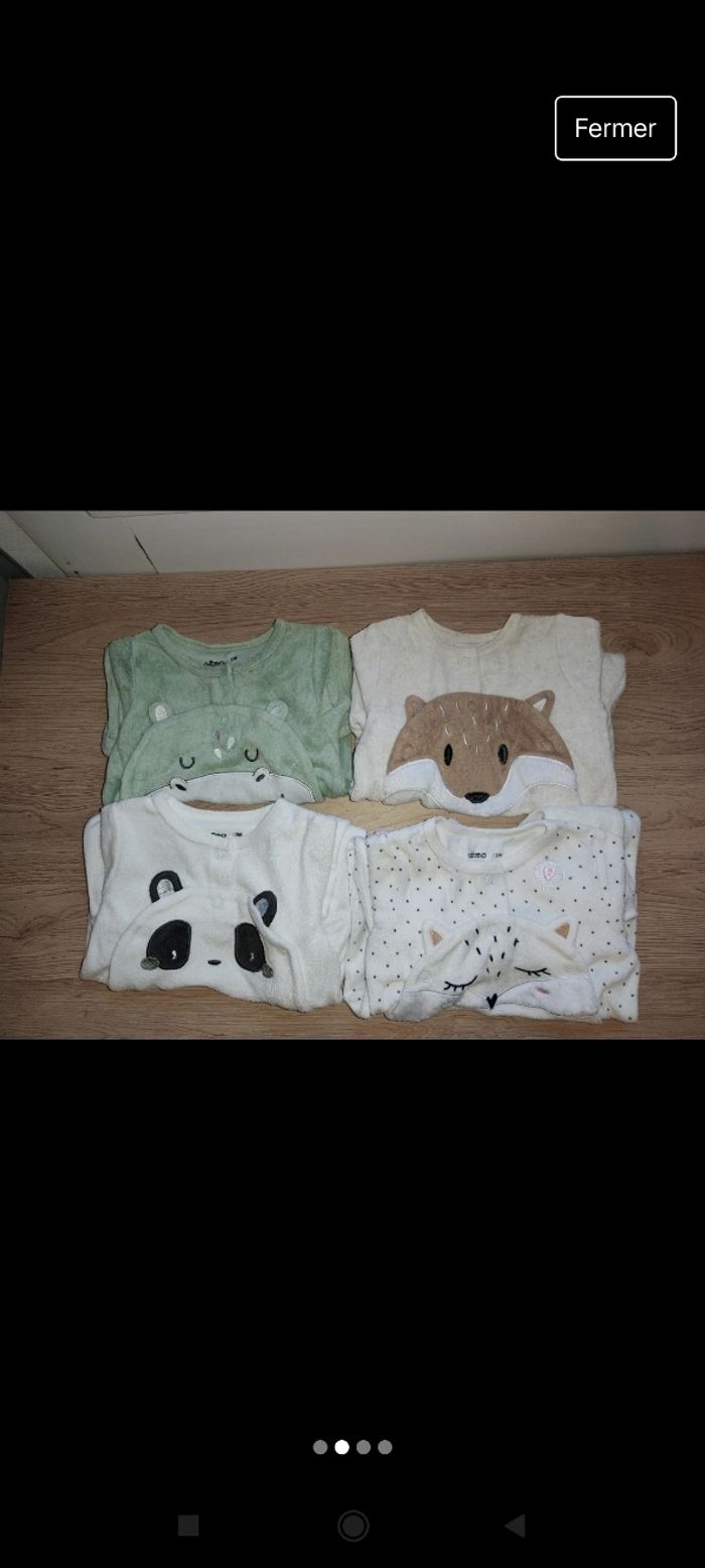 Pyjama fille 3 mois - photo numéro 2