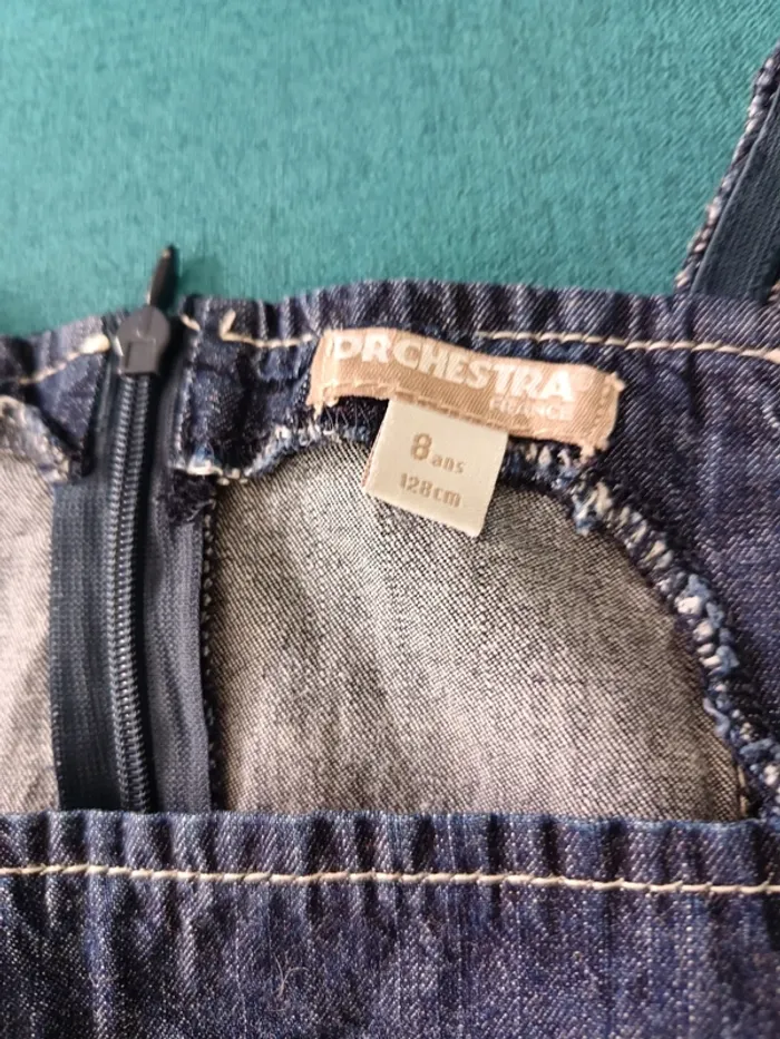 Robe à bretelles en jeans - photo numéro 2