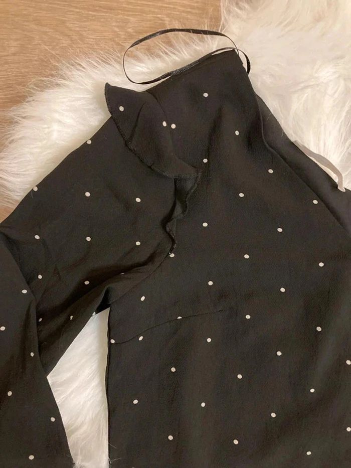Robe noire à pois blancs – Taille M / 38 promod - photo numéro 5