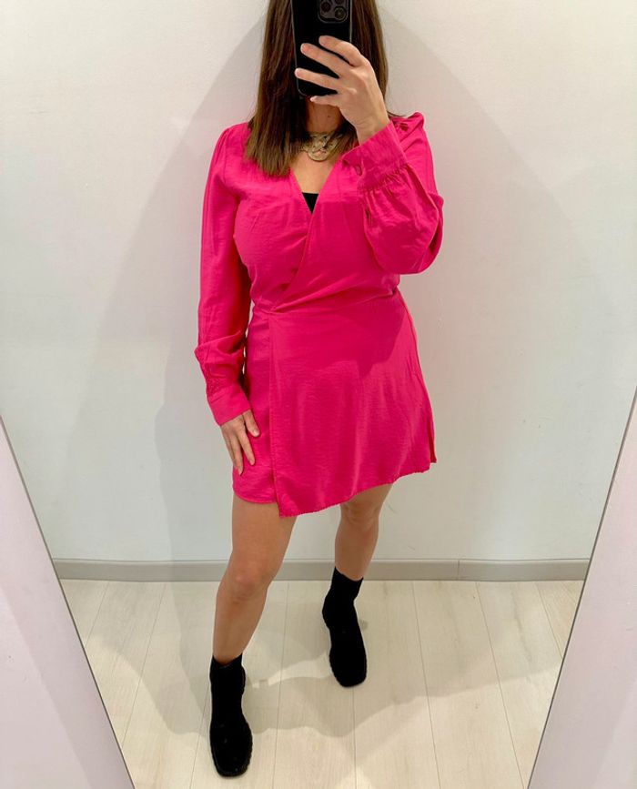 🌸Robe rose fuchsia coupe portefeuille Bershka 🌸 Achat
