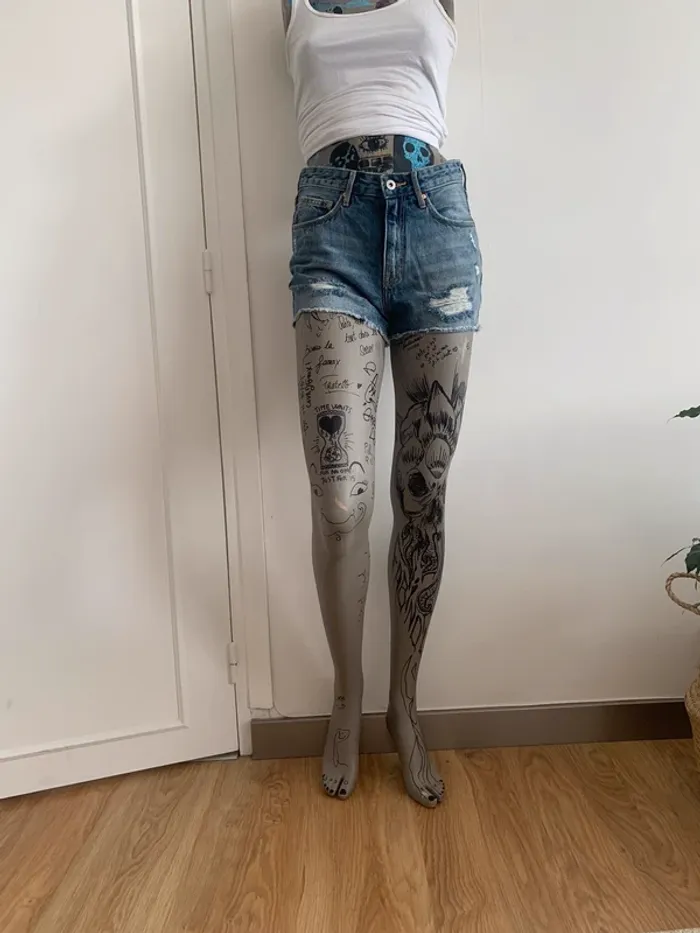 Short en jeans