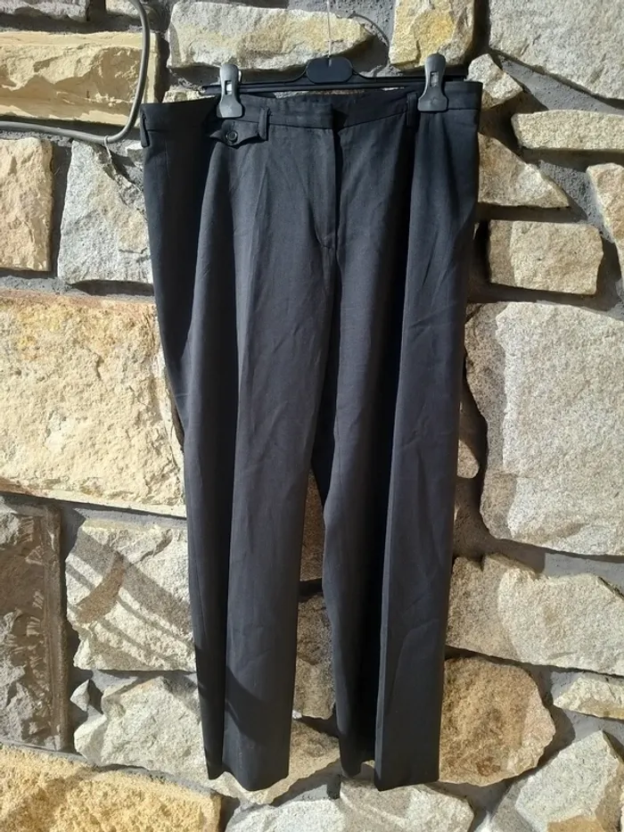 Pantalon femme noir droit