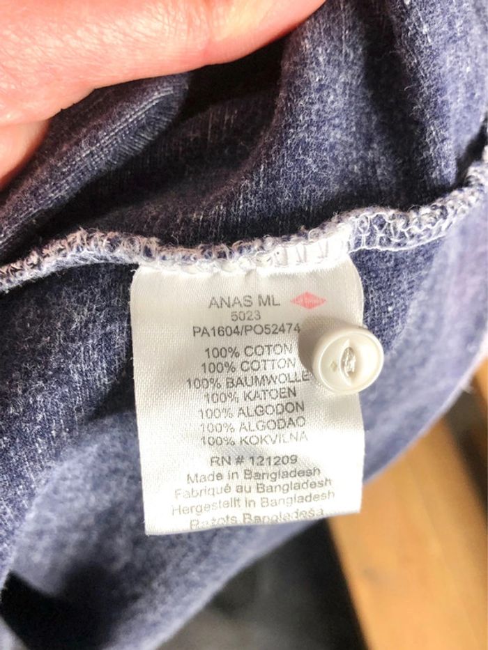 T-shirt manches longues bleu chiné Lee Cooper taille XL - photo numéro 7