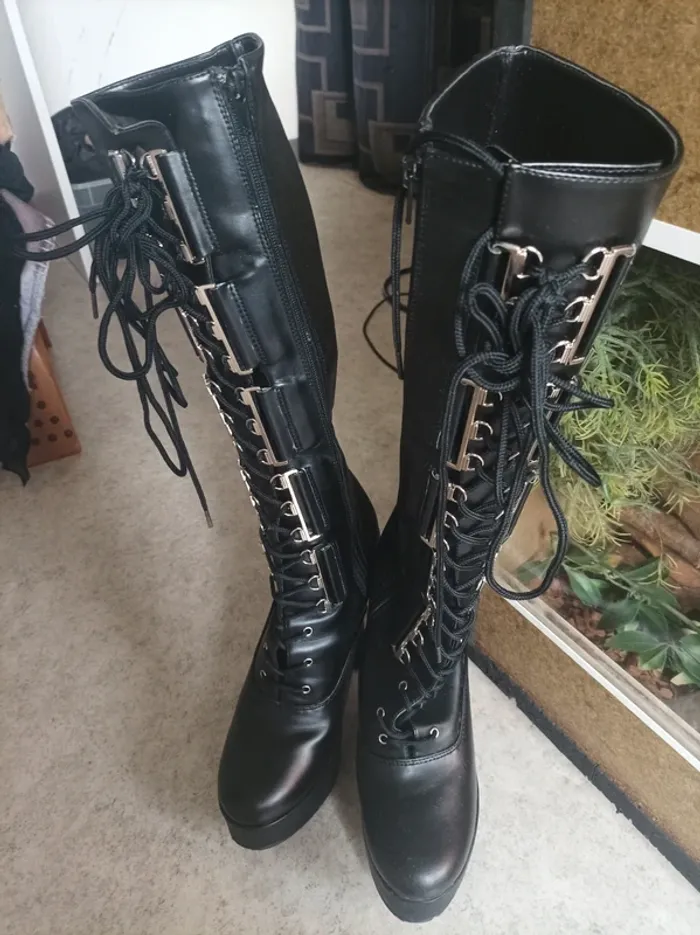 Bottes hautes compensées - photo numéro 3