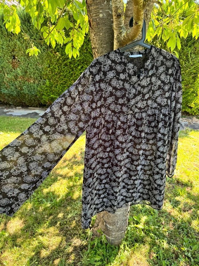 Robe légère noire || Mango || taille M - photo numéro 2