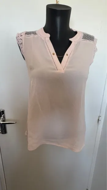Joli blouse Naf Naf rose M