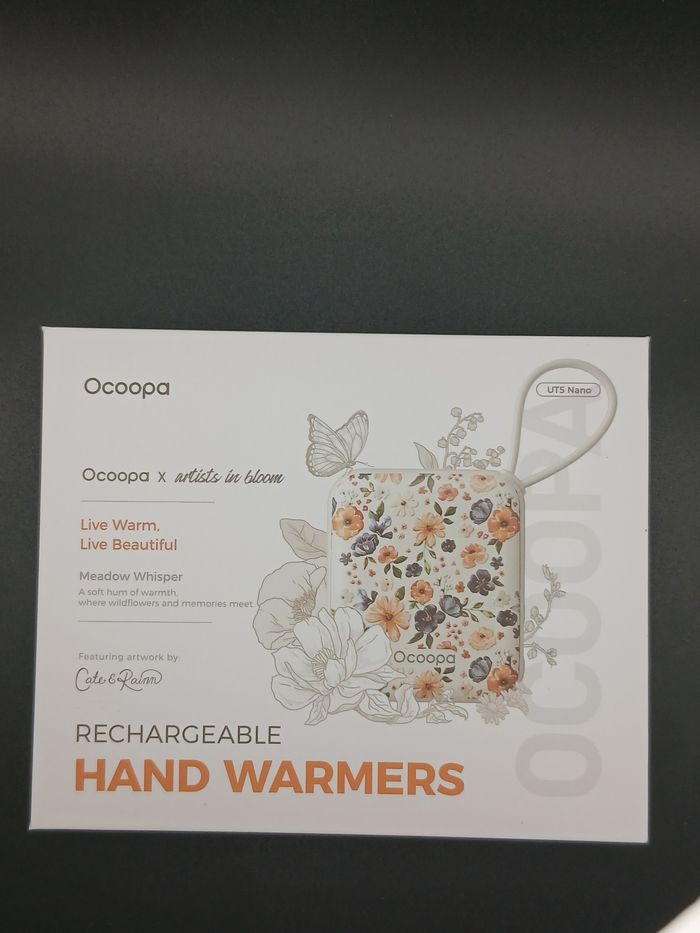 🔥Duo Chauffe-Mains Rechargeables Ocoopa - Motif Fleuri 🌸 - photo numéro 5