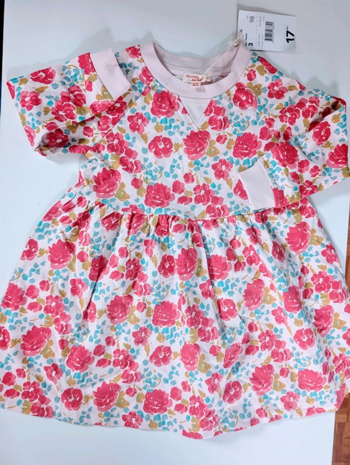 Robe pull sweat coton gratté DPAM 3 ans.neuf