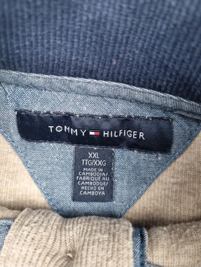 Pull rayé col montant boutonné Tommy Hilfiger XXL Hommes - photo numéro 6