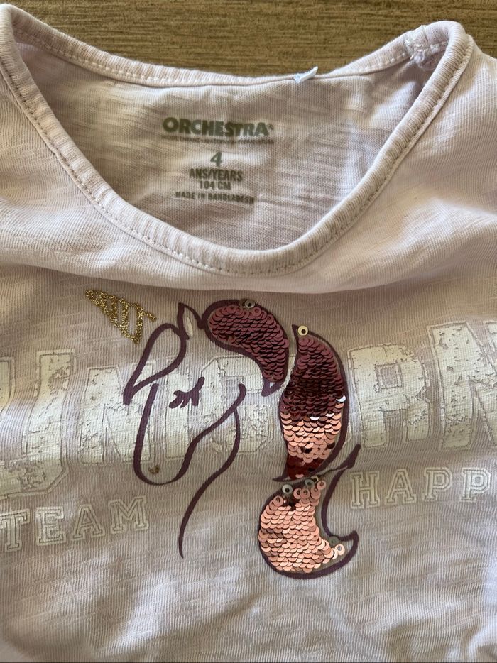 Lot 2 tee-shirts manches longues 4 ans Orchestra - photo numéro 3