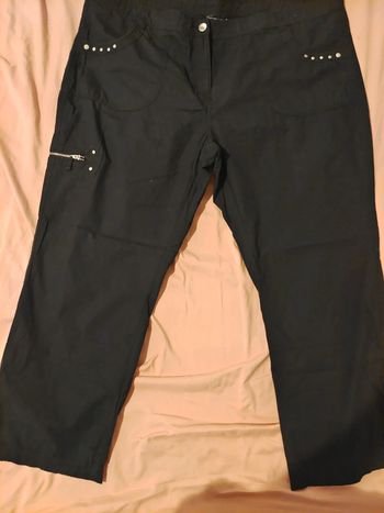 Pantalon pantacourt en toile