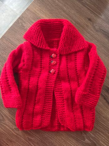 Pull laine rouge