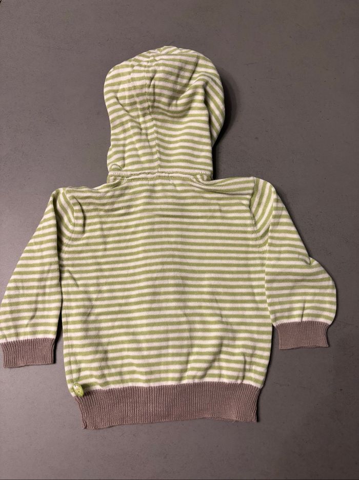 Gilet zippé à capuche 6 mois - photo numéro 3