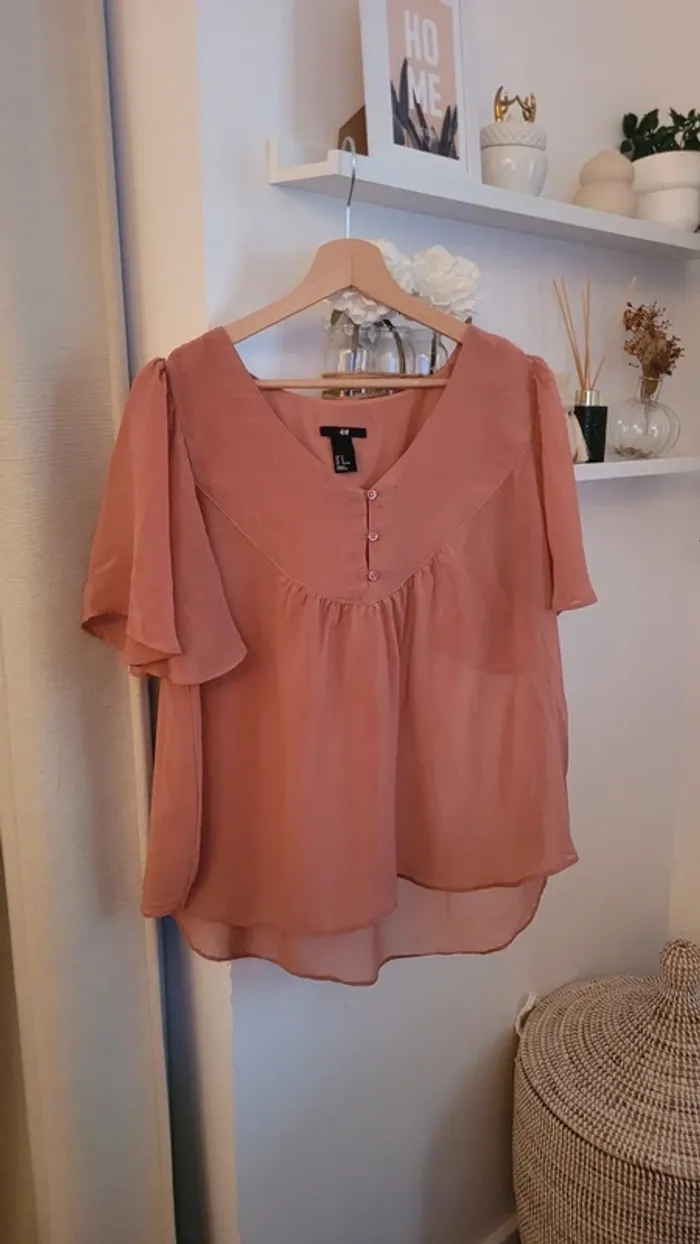 Blouse h&m rose foncé 44 - photo numéro 4