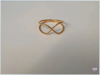 Bague dorée en acier inoxydable