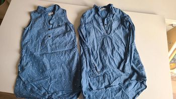 Lot de 2 robes chemises en jean 9/10ans
