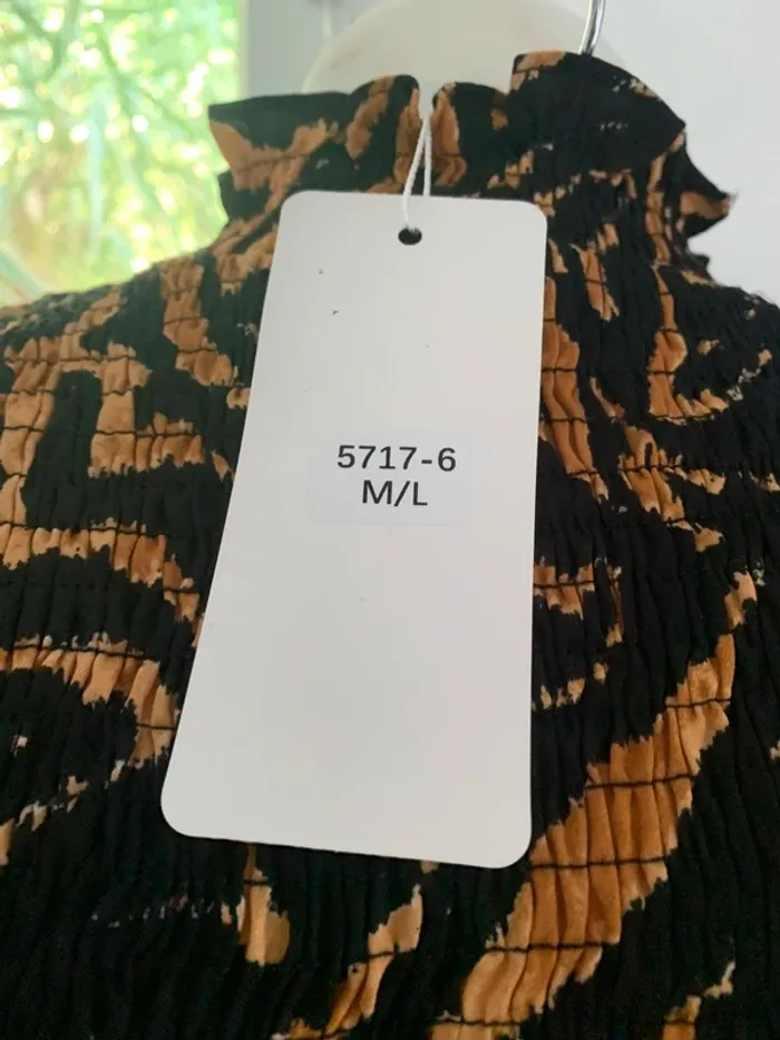 Blouse Unika paris effet tigre manches longues taille M-L - photo numéro 12