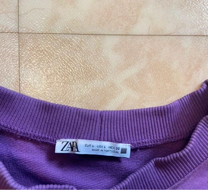Superbe top violet avec manches amples, original et tendance. - photo numéro 5