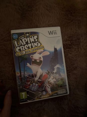 Jeu de wii the lapins  cretins la grosse aventure