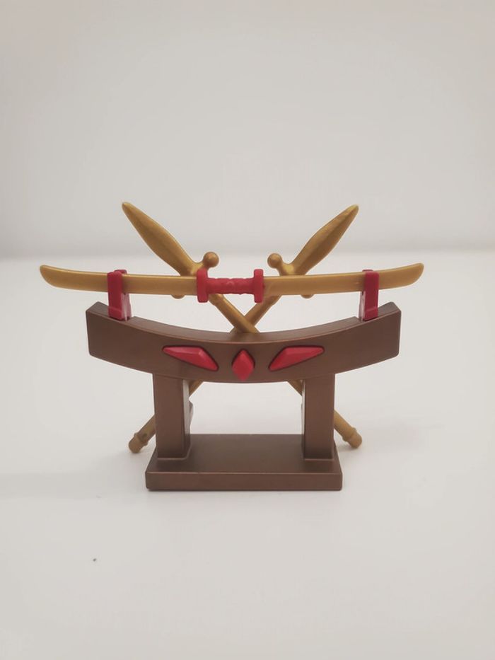 Playmobil Médiéval Samouraï Présentoire Repose Sabres avec lancés et sabres très bon état - photo numéro 5
