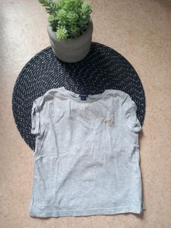 T-shirt gris fille Lovely – Kiabi – 3 ans
