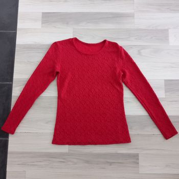 Pull femme rouge taille 38