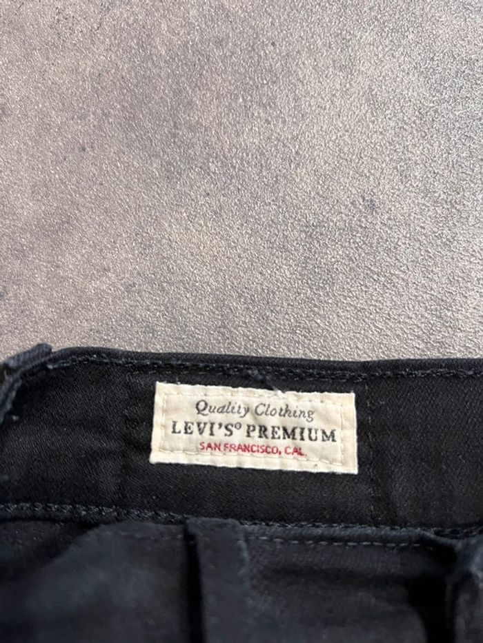 Jean levi’s 724 high rise straight w26 l28 noir premium - photo numéro 6