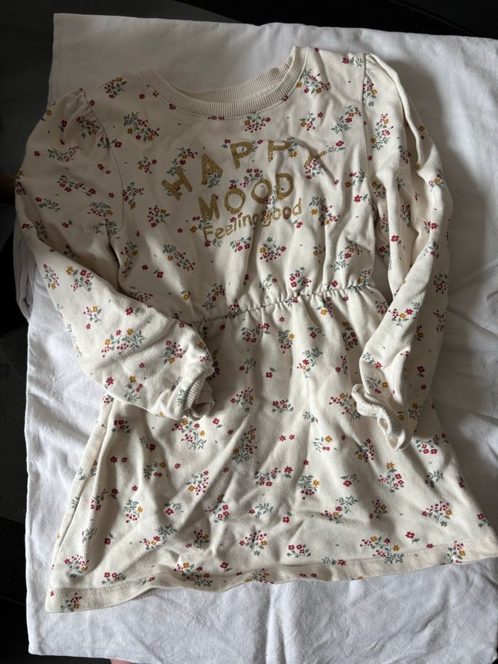 Robe sweat fleurie