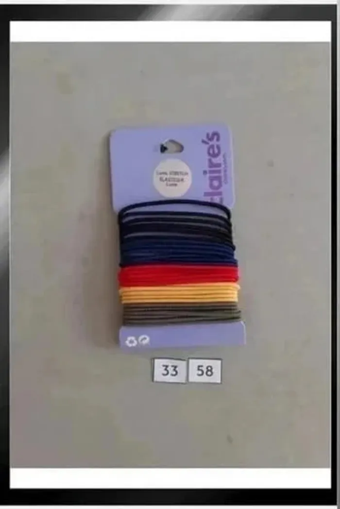 Lot de 30 élastiques de 5 couleurs différentes